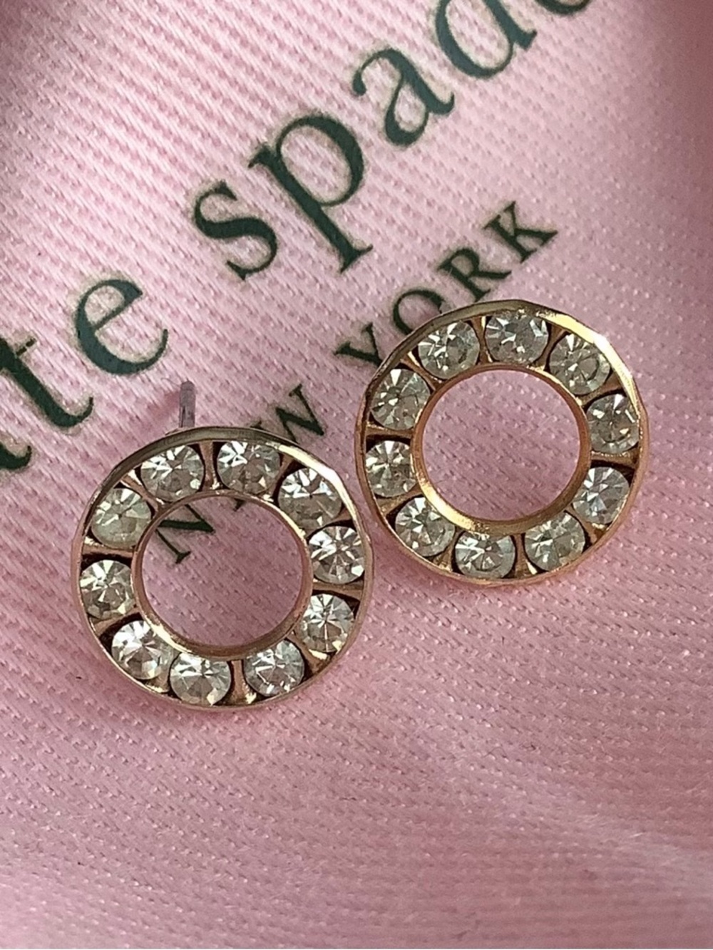 Kate Spade CZ set in Gold Flower Post Earrings